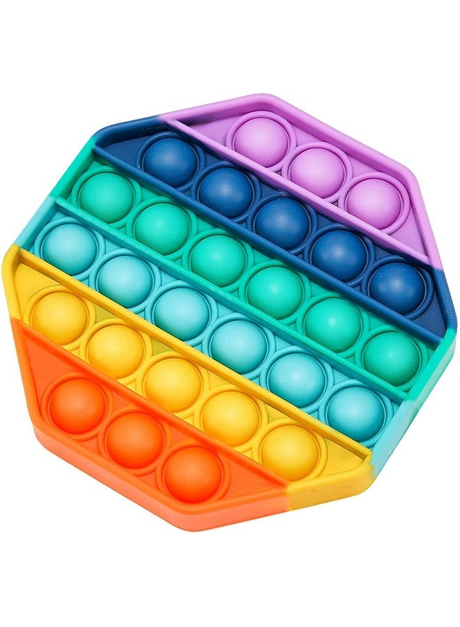 SEAHELTON SEAHELTON Pop It Fidget Toys, Big Push Pop Its Bubble Fidget Sensory Toy, Autism Special Needs Silicone Stress Relief Toys for Girls, Boys, Kids, Adults (Octagon)  - Image 4