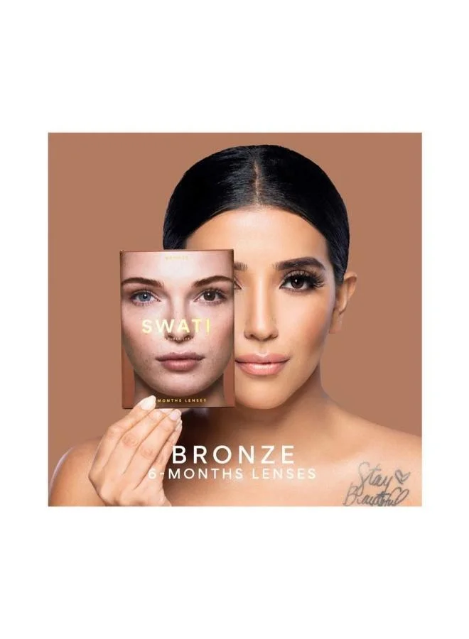swati Cosmetics Coloured Contact Lenses  Bronze 6 Months