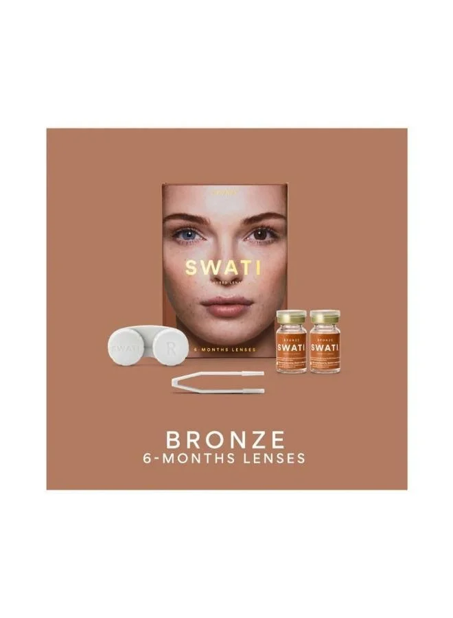 swati Cosmetics Coloured Contact Lenses  Bronze 6 Months