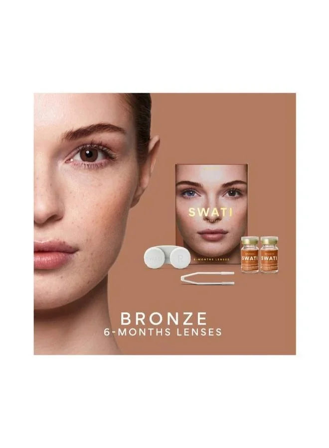 swati Cosmetics Coloured Contact Lenses  Bronze 6 Months