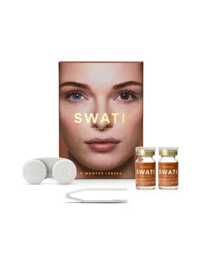 swati Cosmetics Coloured Contact Lenses  Bronze 6 Months