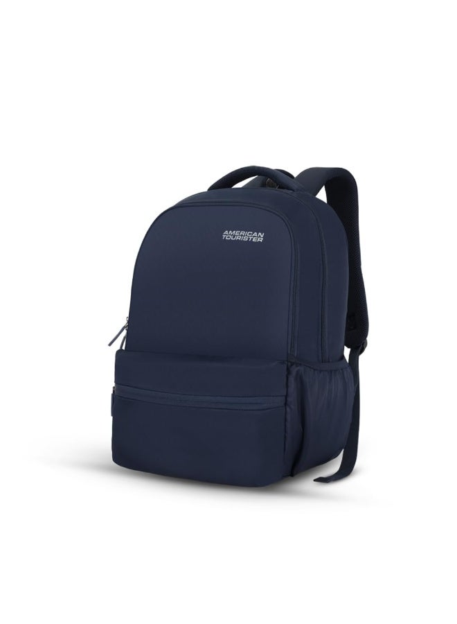 American Tourister Lex Style 01, 31L & 17" Inch Laptop Backpack for College & Office with Front Organizer, Backpack bag for Man & Women - Navy - Image 1