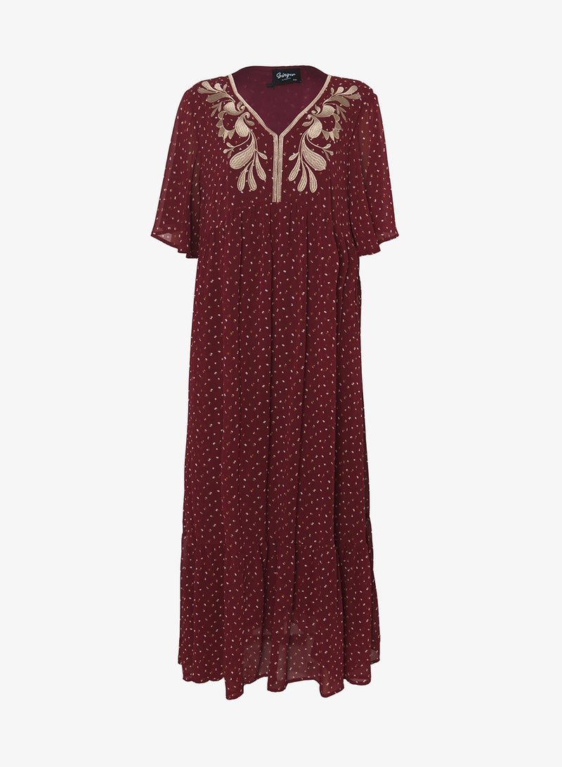 Ginger Plus Boho Embroidered A Line Dress - Image 1