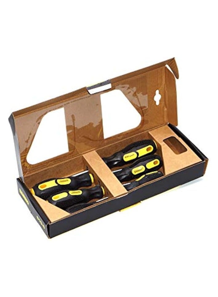 erorex Magnetic Screwdriver Set | 6 Pieces Non-Slip Wide Comfortable Handle Screwdriver Set, Micro-Fine Grip, Heavy Duty, Rust Resistant, MAGNETIC TIPS | Craftsman Toolkit For Wet, Oily Hand Work  - Image 3
