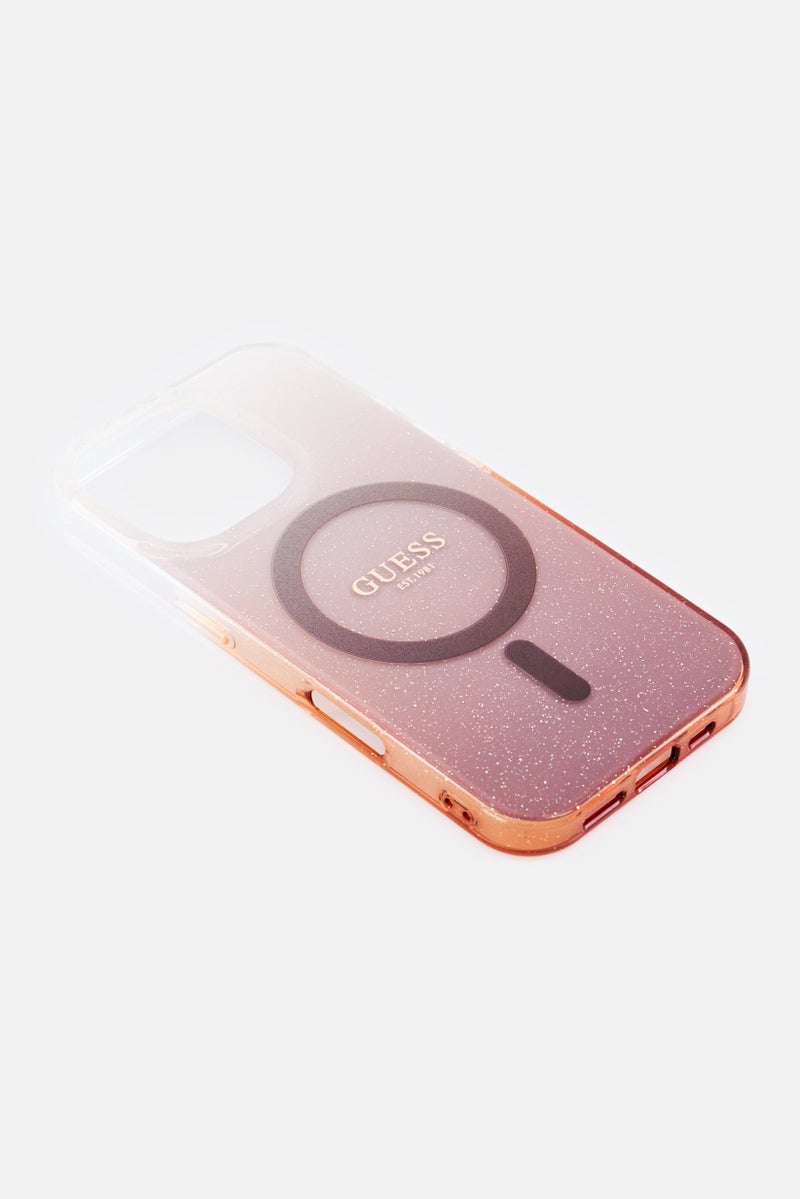 GUESS iPhone 16 Pro Brand Logo Glittered Protective Case, Multicolor - Image 4