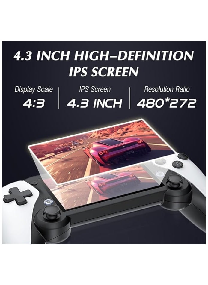 M25 Retro Handheld Game Console – 2024 New Retro Game Player with 3000mAh Battery 64G TF Card, HD 4.3-inch IPS Screen - 20,000+ Classic Video Games Supports TV Connection