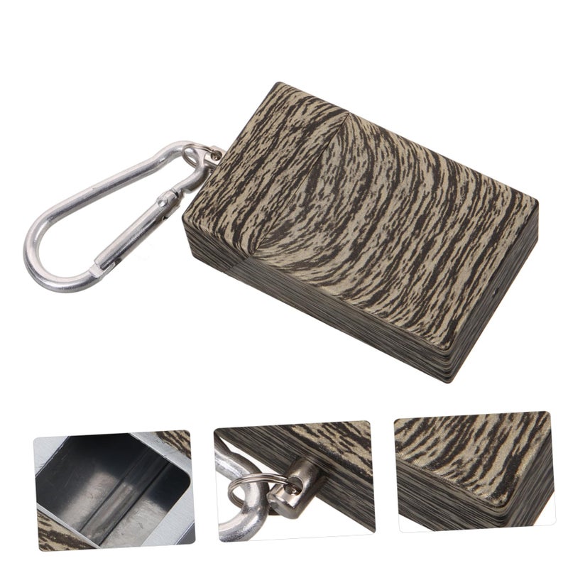 Portable Metal Ashtray Keychain Compact Travel Ash Container Easy Clean For Outdoor - Image 5