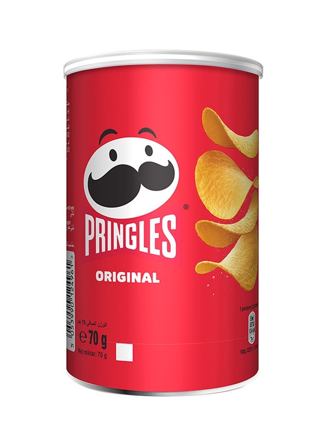noon Pringles Original Chips 70grams + Coca Cola Original Taste Carbonated Soft Drink Can 330ml Pack of 6 - Image 2