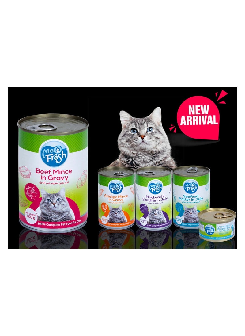 Meo Fresh - Sea Food Platter In Jelly Catfood 400 G - Image 1