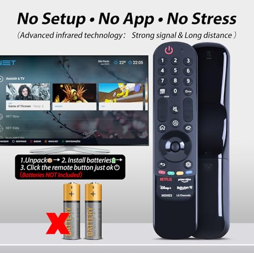 WDZP MR23GA Infrared Replace Remote Applicable for LG 2023 B3 C3 G3 Z3 OLED Smart TV OLED77G3PUA OLED77Z2PUA OLED83C3PUA OLED65B3PUA OLED55B3PUA OLED77C3PUA OLED48C3PUA OLED65C3PUA OLED65G3PUA OLED55C3PUA - Image 3