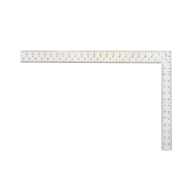 Starrett Starrett Professional Framing Square with Clear Coating and 18 Graduations Stamping  Tempered Steel 24 x 2 Body 16 x 112 Tongue  FS24  - Image 1