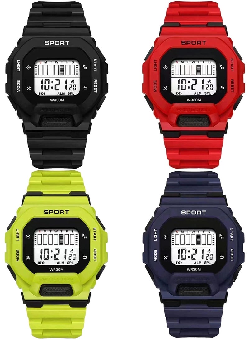 Kids Multifunction Sports Water Resistant Digital Watch Multicolour - Image 1