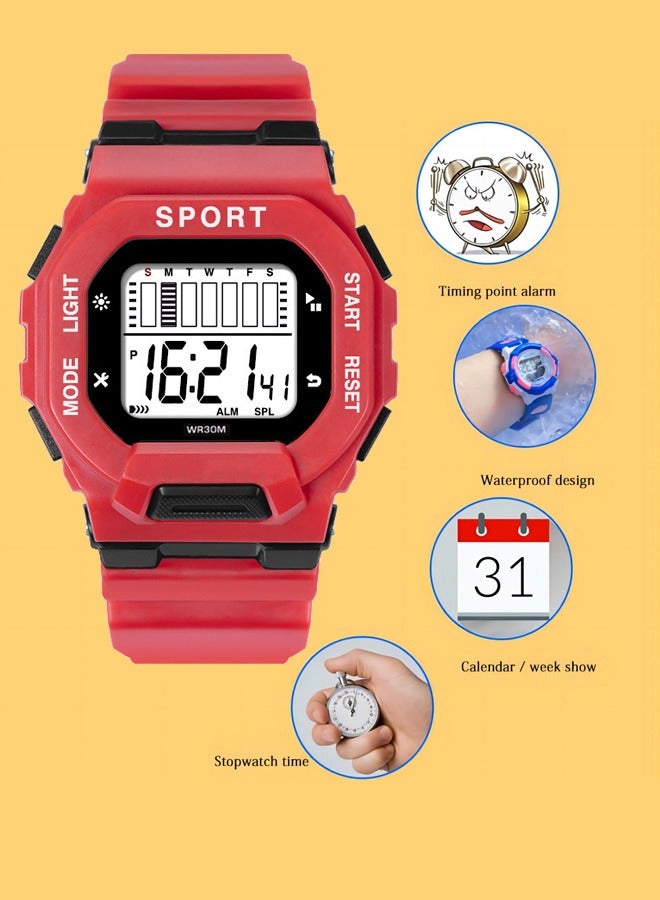Kids Multifunction Sports Water Resistant Digital Watch Multicolour - Image 2
