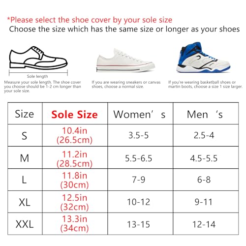 mjmoto Waterproof Motorcycle Boot Covers - Heavy Duty Reusable Rain Overshoes with Reflector & Non-Slip Rugged Sole, Zippered Galoshes for Cycling, Hiking, Construction Work & Cast Protector(X-Large) - Image 2