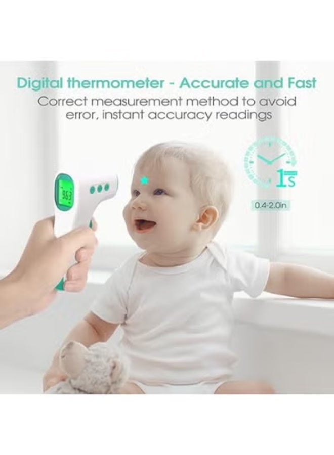 No-Touch Forehead Thermometer – Accurate & Fast Digital Reading – Fever Alert for Adults, Babies & Surface Measurement - Image 3