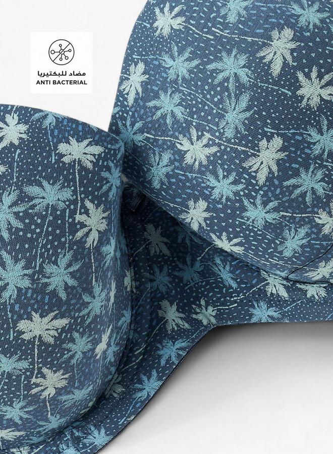 Splash FAV Printed Wired Demi Bra with Hook and Eye Closure - Image 2