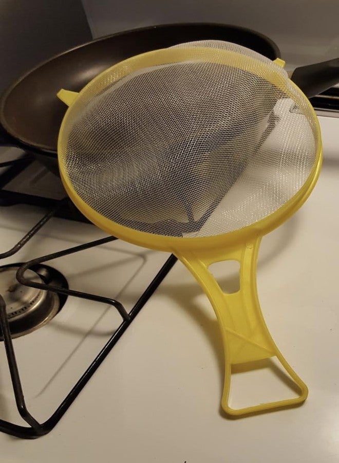 Brandobay Mesh Strainer Colander with Handle for Kitchen Food Rice Vegetable 7 1/4-inch, Assorted - Image 3