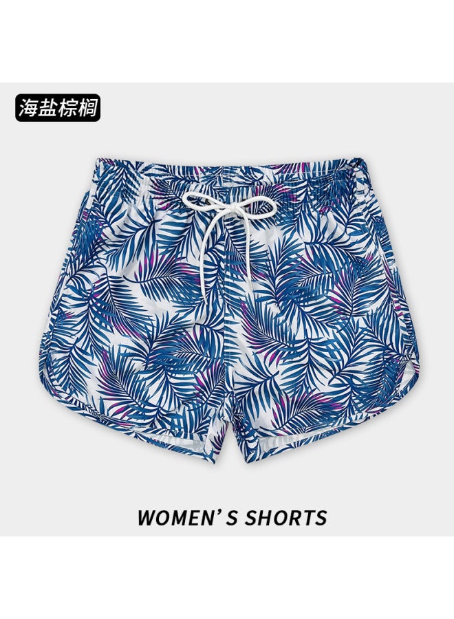 Custom Women's Beach Pants Quick-dry Water-resistant Printed Fabric Seaside Vacation Ladies Beach Shorts