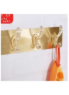 Generic A Magic Hanger Adhesive With 6 Hook Gold Color 1 Piece  - Image 2
