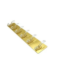 Generic A Magic Hanger Adhesive With 6 Hook Gold Color 1 Piece  - Image 1