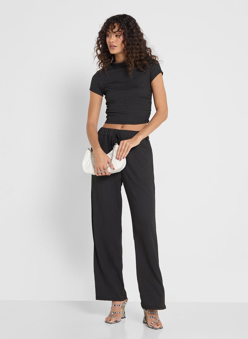 Ginger Fitted T-Shirt & Relaxed Fit Pant Lounge Set  - Image 1