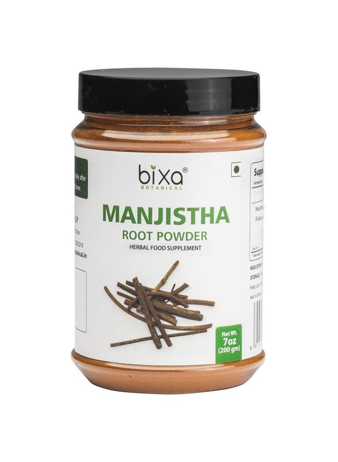 bixa BOTANICAL Manjistha Powder | Rubia cordifolia | 200 Grams / 7 OZ | Herbal Supplement for Skin & Face Pack | Gluten Free, Non-GMO, Steam Treated, Vegan, 100% Pure. - Image 1
