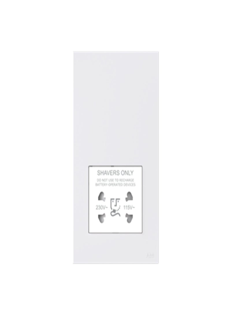 ABB Socket outlet Shaver White - Zenit BS 