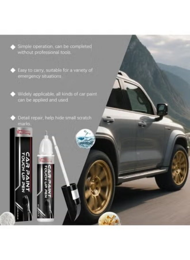 RAYHONG White Touch Up Paint for Cars - Color Accurate, Professional Automotive Scratch Repair, Lasting Auto Scratch Remover, Quick Drying, Easy to Use, Safe and Non-Toxic (White) - Image 3