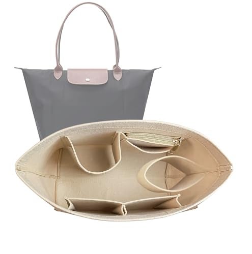 Lckaey Purse Organizer Insert for Le Pliage Neo Handbags Insert Organizer1012khakiS - Image 1