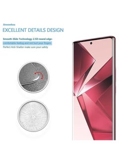 ماركة غير محددة واقي شاشة زجاجي مقوى متوافق مع هاتف Vivo V30 5G/Vivo V30 Pro 5G Advanced بدون حدود من الحافة إلى الحافة مع واقي شاشة ومجموعة تركيب سهلة  - Image 2