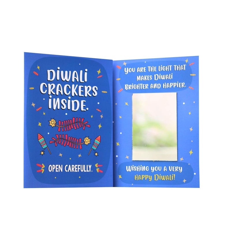 Oye Happy أوي هابي - بطاقة مرآة ديوالي - هدية ديوالي للعائلة أو الأهل أو الأصدقاء أو الأقارب - Image 3
