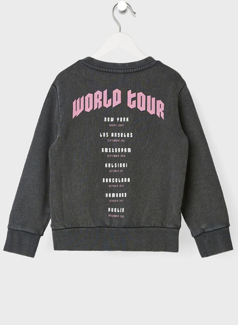 ONLY Kids Slogan Sweatshirt  - Image 2