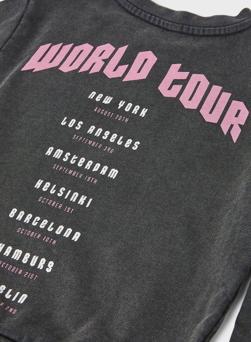 ONLY Kids Slogan Sweatshirt  - Image 3