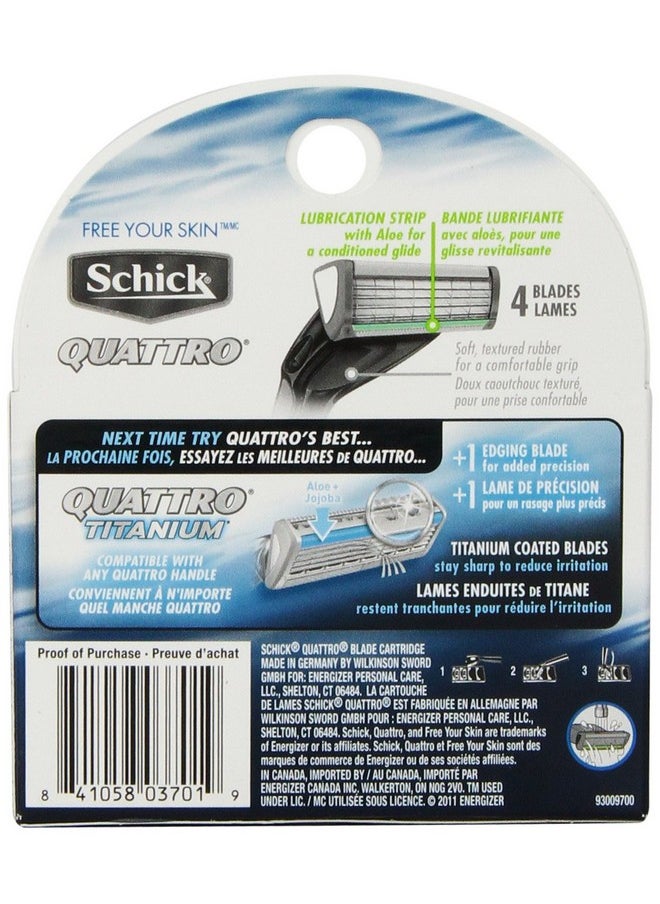 schick - Quattro Refill Cartridges, 4 Cartridges - Image 1