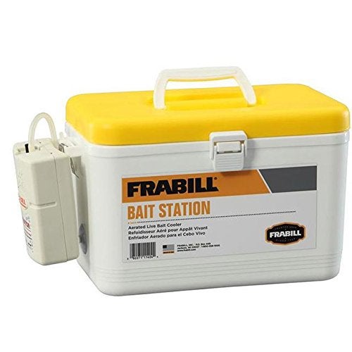 Frabill Bait Box with Aerator | Live Bait Storage Cooler with Portable Aerator | 8-Quart Capacity - Image 4