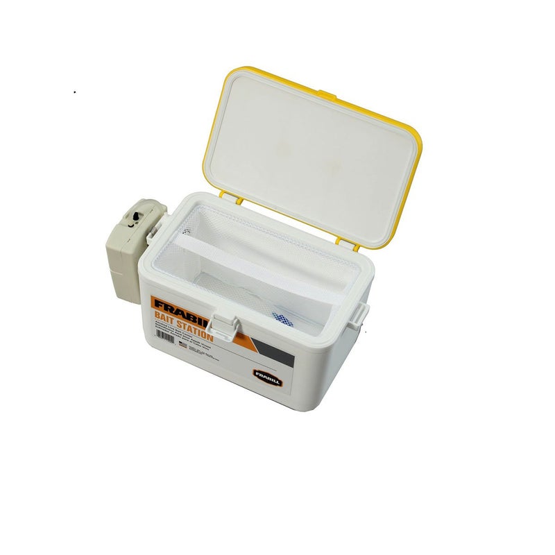 Frabill Bait Box with Aerator | Live Bait Storage Cooler with Portable Aerator | 8-Quart Capacity - Image 2