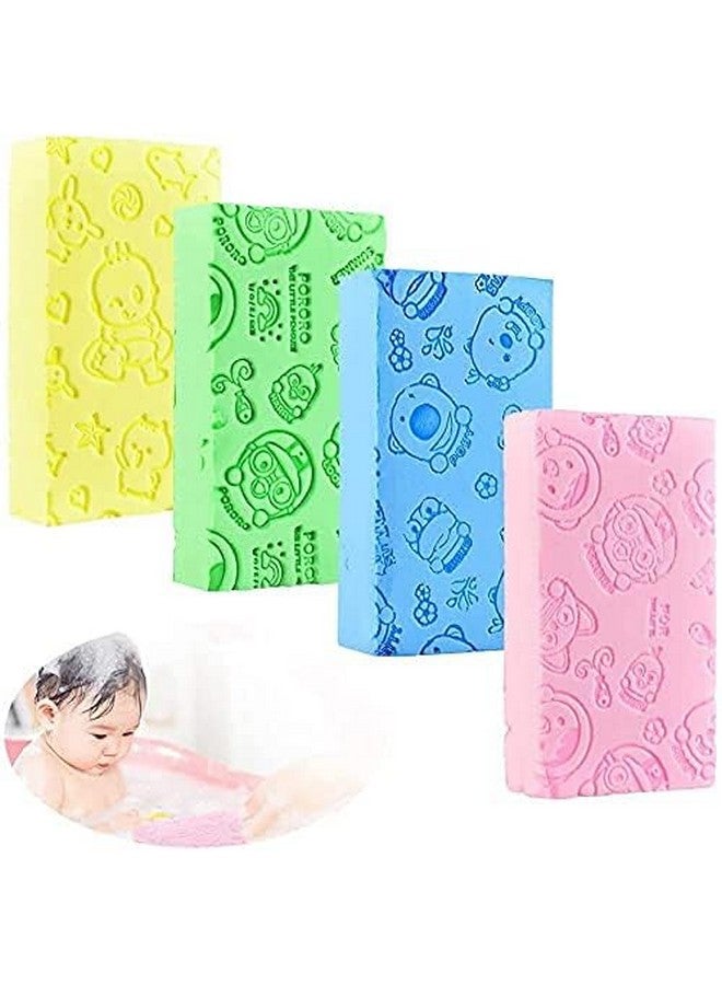 Onward Bath Scrubber Sponge for kids - gental cleaning and dead skin remover Perfect for Men and Women Pack Of 2 (Multicolored) - Image 2