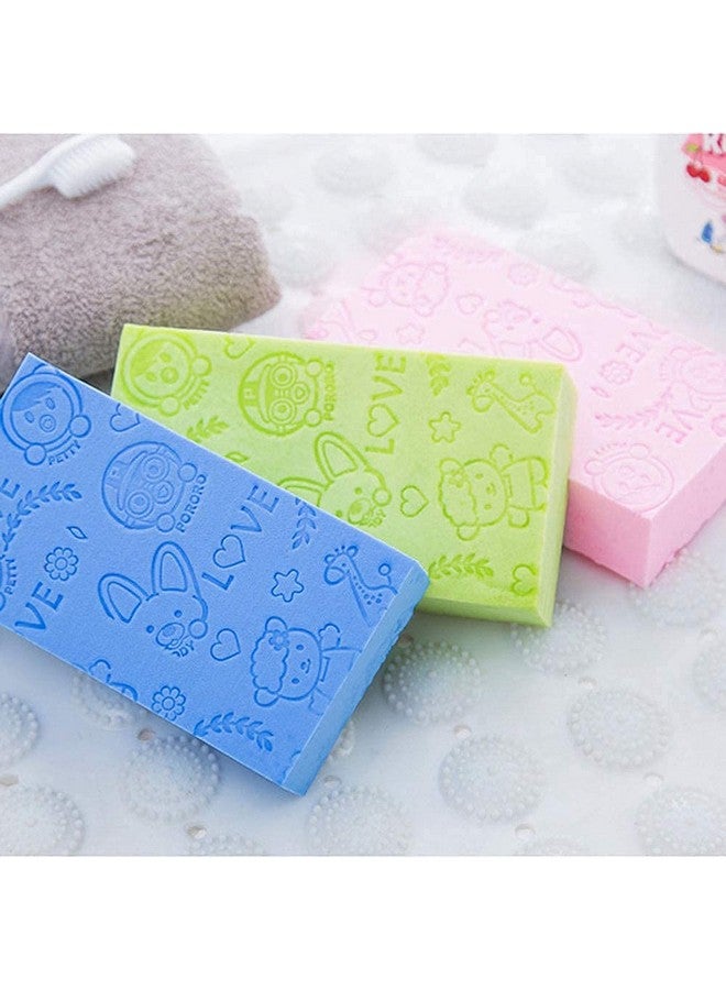 Onward Bath Scrubber Sponge for kids - gental cleaning and dead skin remover Perfect for Men and Women Pack Of 2 (Multicolored) - Image 4