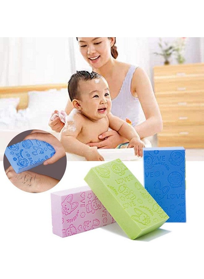 Onward Bath Scrubber Sponge for kids - gental cleaning and dead skin remover Perfect for Men and Women Pack Of 2 (Multicolored) - Image 3