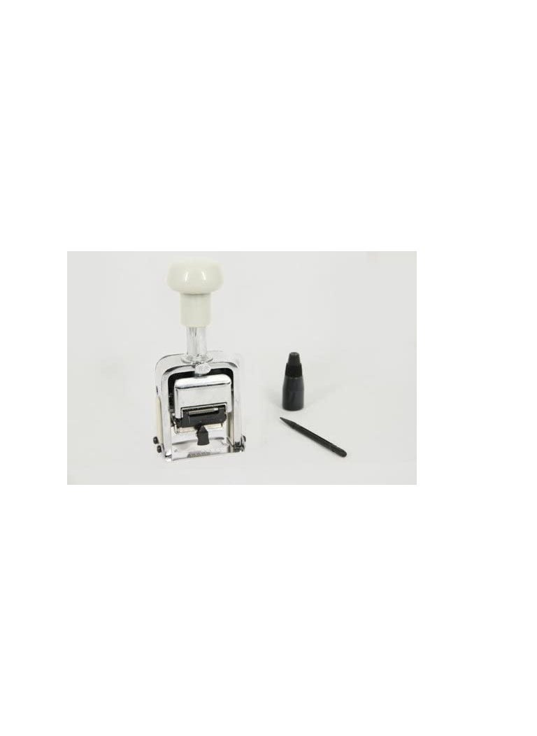 Deli - Deli 7506 Numbering Machine Very clear number marking with integrated ink pad - Image 1