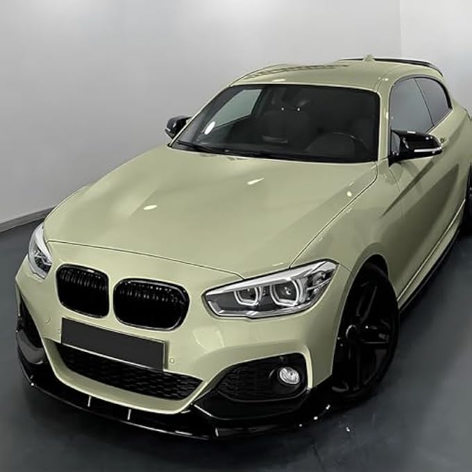 FINMOKAL Car Front Bumper Lip Chin Spoiler Body kit Glossy Black Compatible with BMW 1 Series F20 F21 LCI M Sport 2015-2019 - Image 4