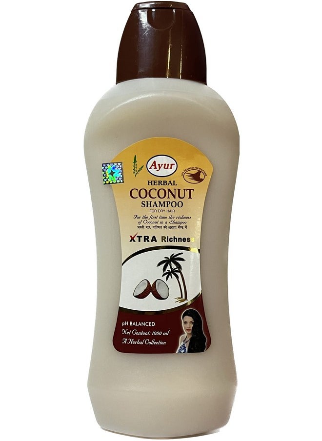 Ayur Herbal, Coconut Shampoo (1000 Ml)  - Image 1