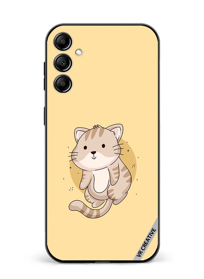 VR CREATIVE Protective Case Cover For Samsung Galaxy M14 Cutie Cat Design Multicolour - Image 1
