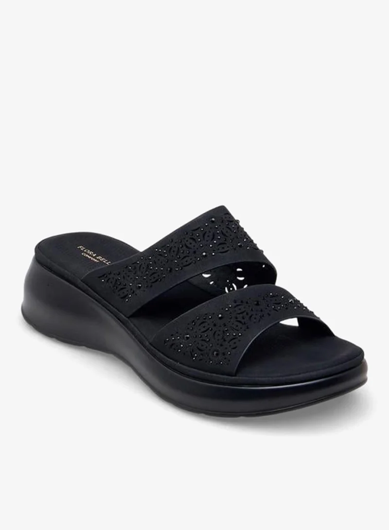 Flora Bella Women Wedge Heel Slide Sandals
