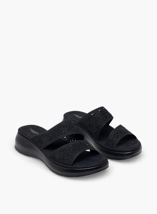 Flora Bella Women Wedge Heel Slide Sandals