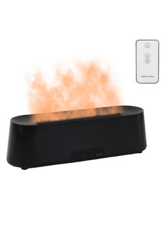 بيوينتي 300ML Essential Oil Diffuser, Flame Aromatherapy Diffuser, Aroma Air Diffuser With Remote Control, 7 Colors LED Light Scented Oil Diffuser, Ultrasonic Cool Mist Diffuser Air Humidifier  - Image 1