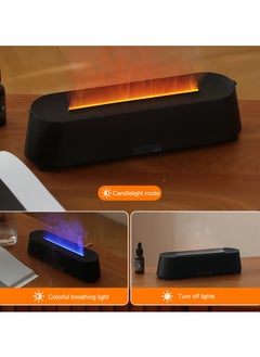 بيوينتي 300ML Essential Oil Diffuser, Flame Aromatherapy Diffuser, Aroma Air Diffuser With Remote Control, 7 Colors LED Light Scented Oil Diffuser, Ultrasonic Cool Mist Diffuser Air Humidifier  - Image 4