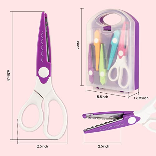 BAOFALI 7PcsSet Craft Scissors 3 in 1 Corner Rounder Paper Punch With Storage Box 5 Kinds Zig Zag Edges for DIY Projects Paper Card Photo and Scrapbooking - Image 3
