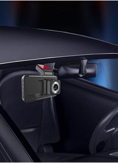 Generic 1080P DVR Dash Camera 4 بوصة مسجل قيادة السيارة Dashcam 170 درجة زاوية واسعة مع دعم شاشة تعمل باللمس للرؤية الليلية حلقة تسجيل كشف الحركة عكس الصورة  - Image 4