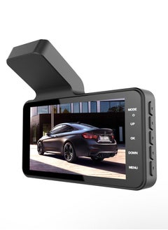 Generic 1080P DVR Dash Camera 4 بوصة مسجل قيادة السيارة Dashcam 170 درجة زاوية واسعة مع دعم شاشة تعمل باللمس للرؤية الليلية حلقة تسجيل كشف الحركة عكس الصورة  - Image 2